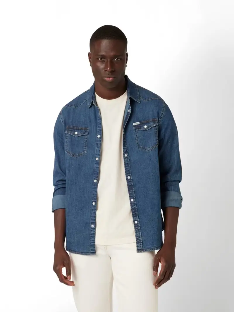 Giacca di mezza stagione blu