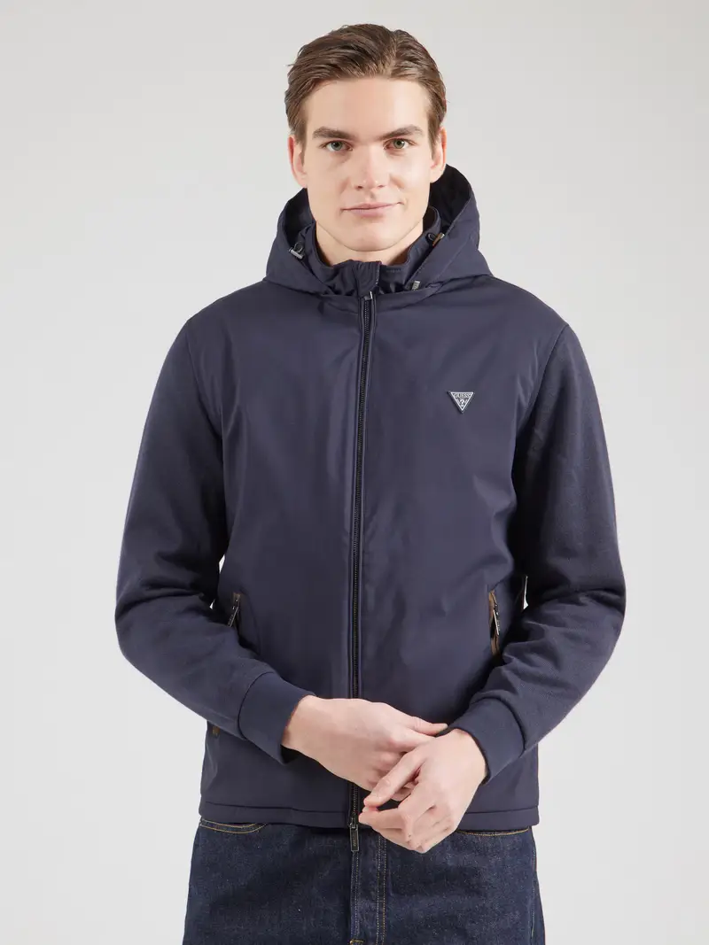 Giacca di mezza stagione blu scuro miniatura 2