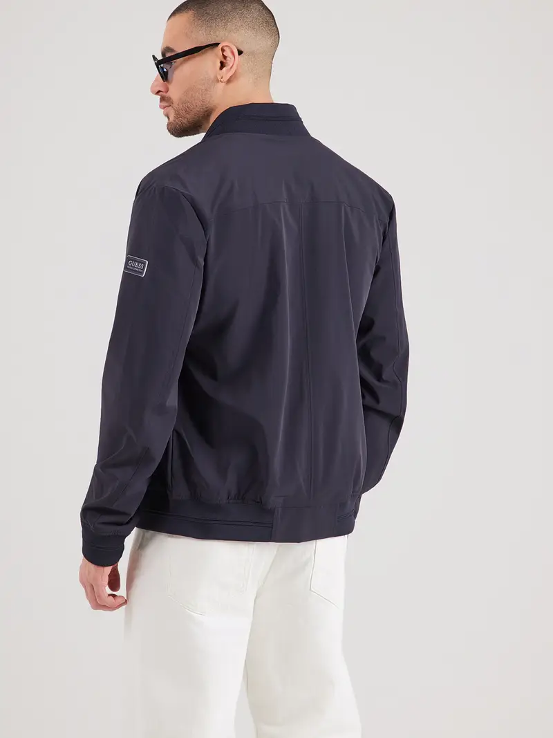 Giacca di mezza stagione blu scuro miniatura 3