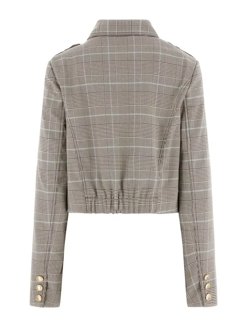 Giacca di mezza stagione GERALDINE beige / blu pastello / marrone scuro miniatura 2