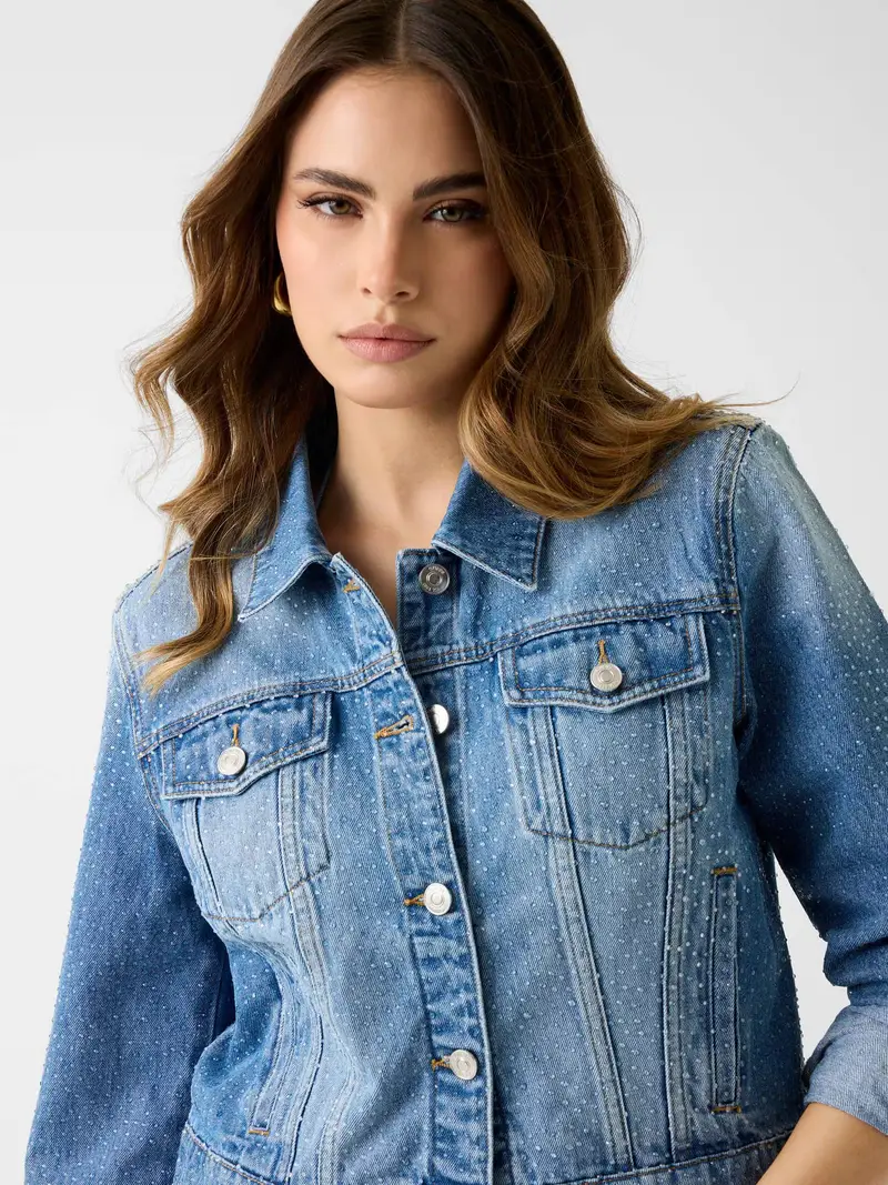 Giacca di mezza stagione LOLA blu denim miniatura 2