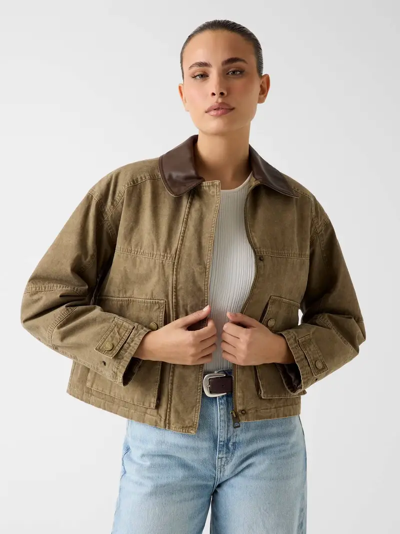 Giacca di mezza stagione Manon marrone / terra d ombra miniatura 2