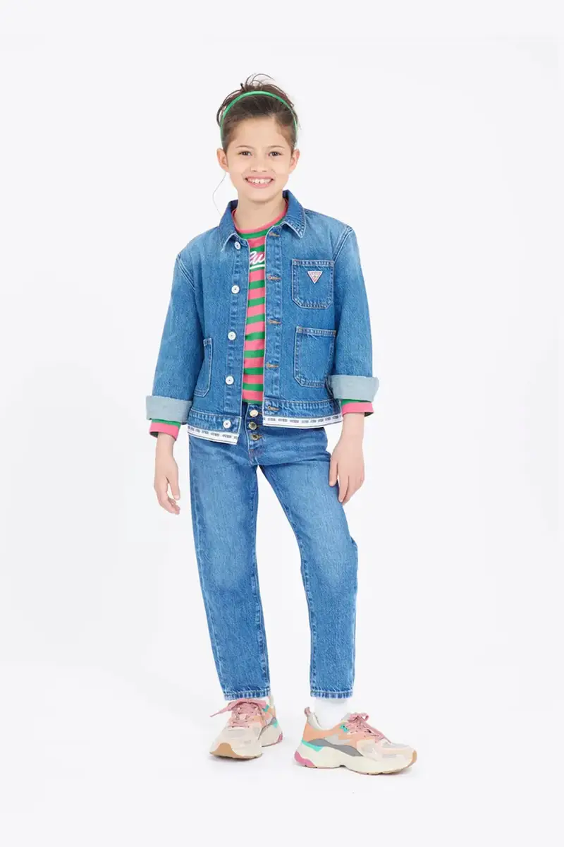 giacca jeans bambino/a colore blu navy J5RL04 D45E0