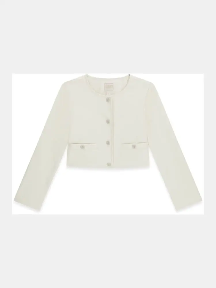 giacca kids/junior in cotone bianco