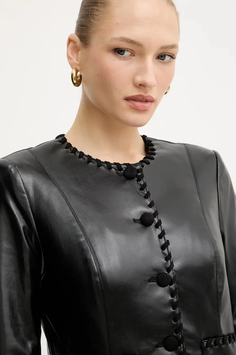 giacca LEONTINE colore nero W5YL09 WF8P0 miniatura 4