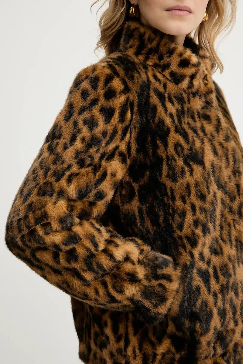 Guess Giacca LUNA in pelliccia sintetica leopardata miniatura 5
