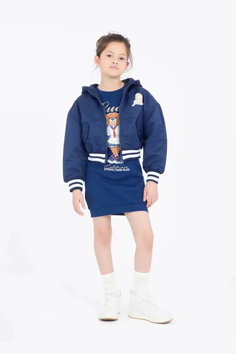 giacca per bambini colore blu navy J5RL09 WGB90
