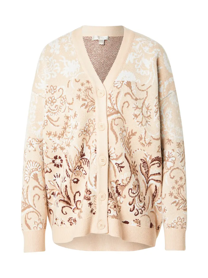 GUESS Giacchetta 'MELIN'  beige / marrone / bianco