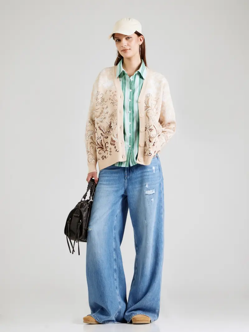 GUESS Giacchetta 'MELIN' beige / marrone / bianco miniatura 3