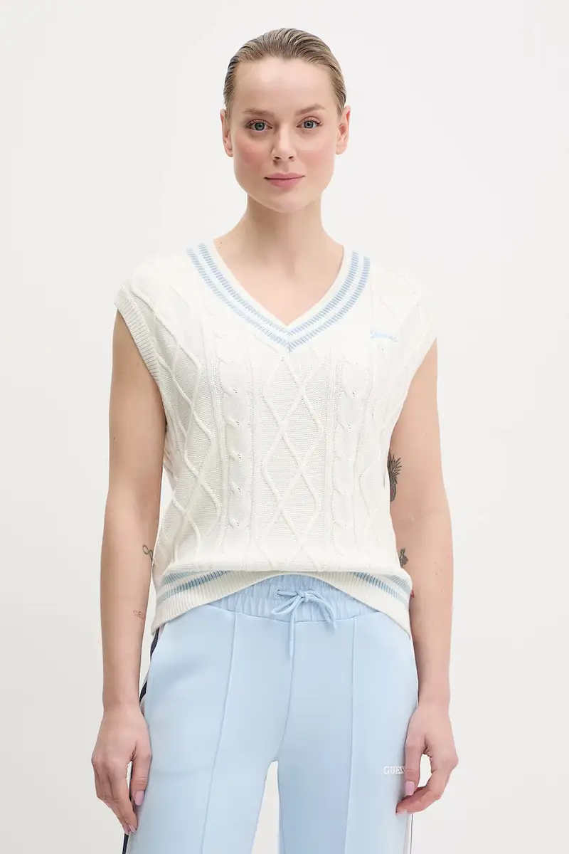 Guess Gilet Donna Beige 3292567