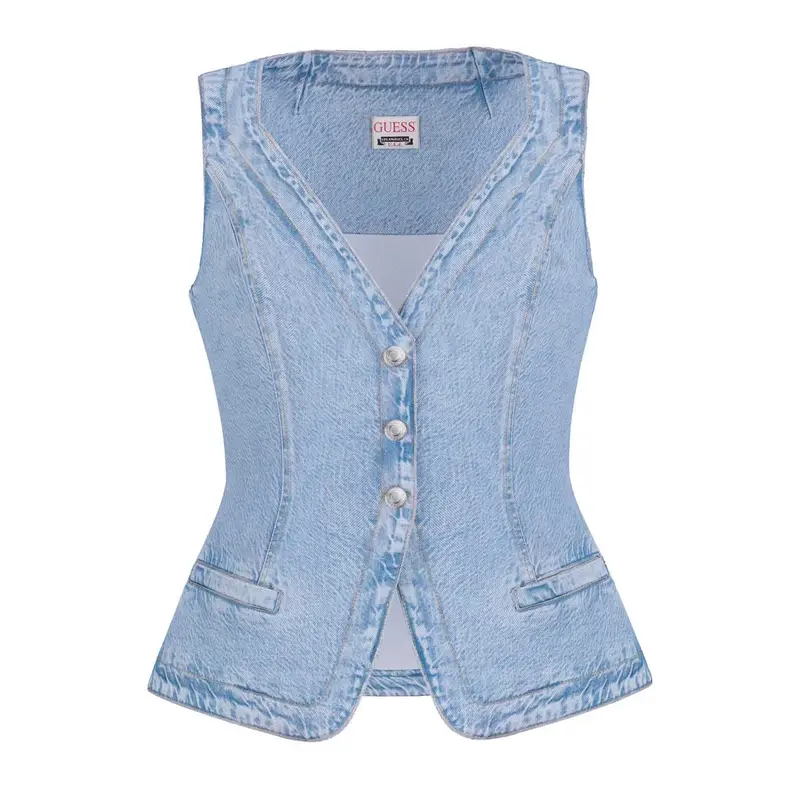 Guess Gilet Donna Denim 2978705