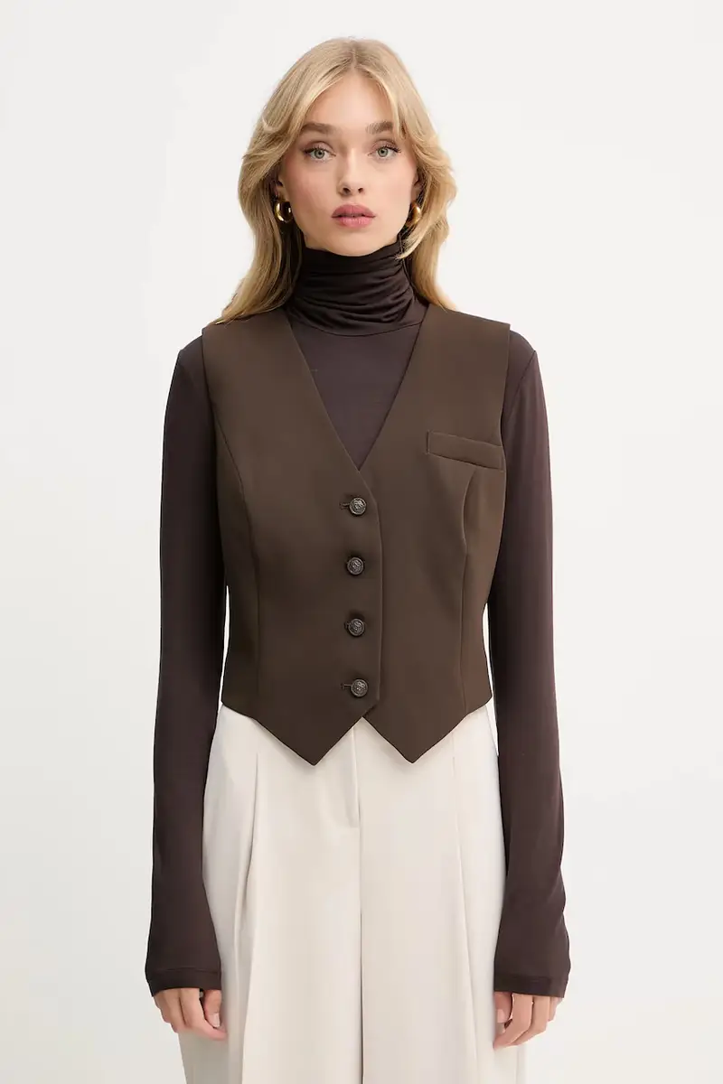 gilet THEOLINE colore marrone W5YH55 WGHC2