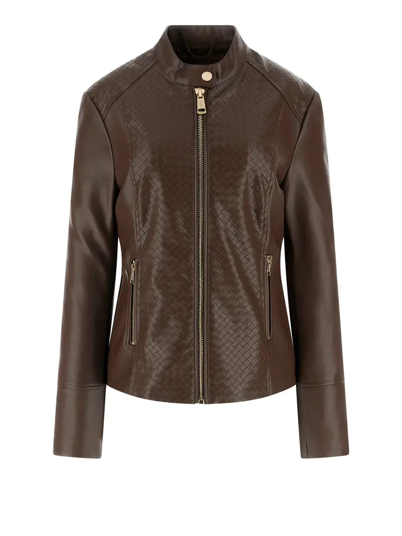 giubbino guess claudine da donna - marrone