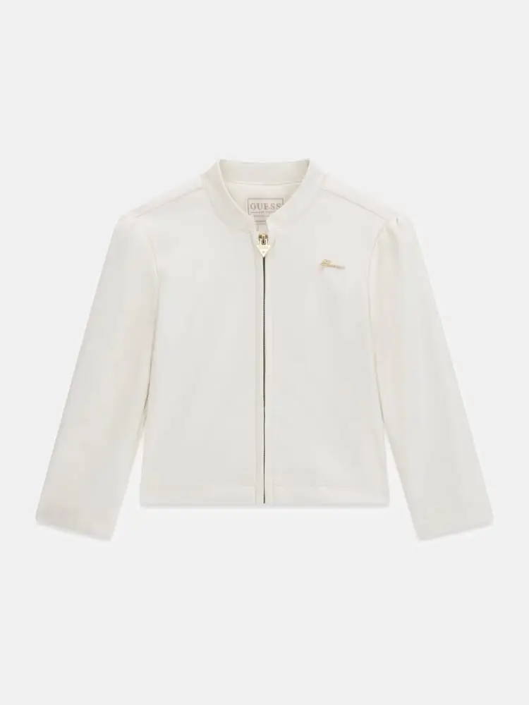 giubbotto infant/kids in ecopelle bianco