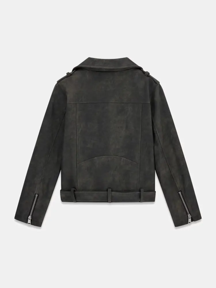 giubbotto nero bambina mini logo miniatura 2