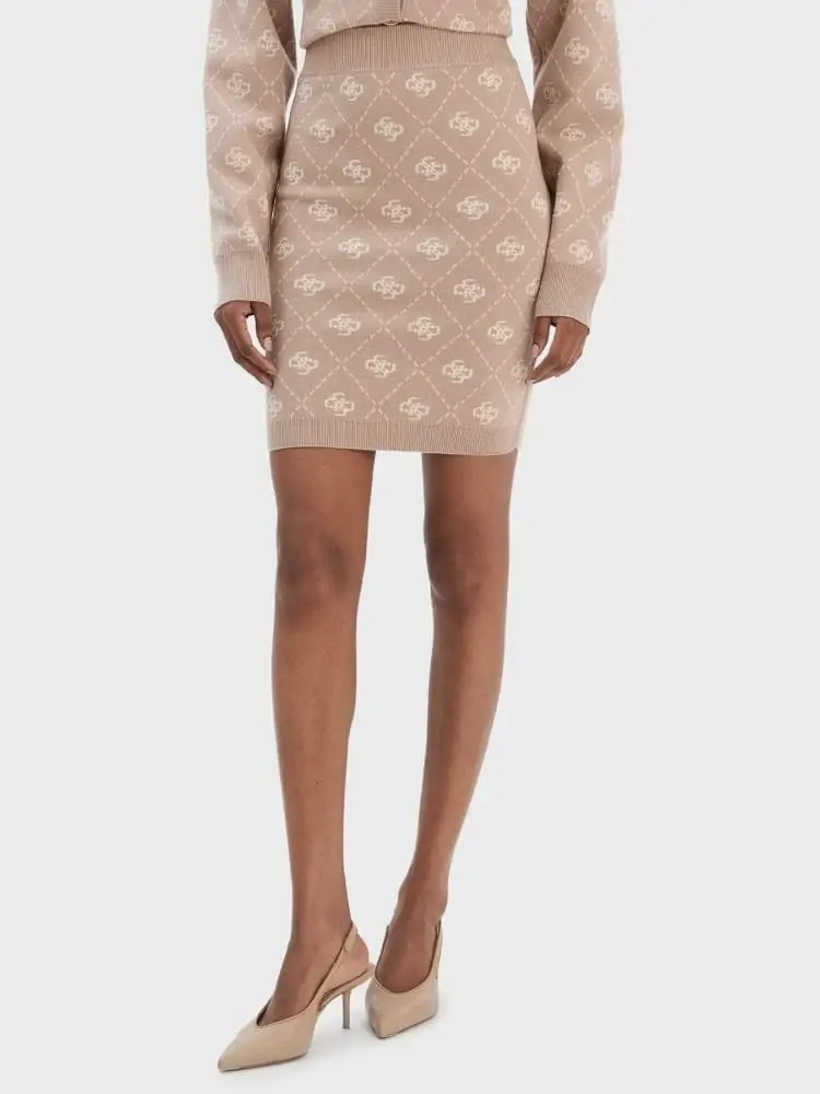 gonna beige donna logo all over