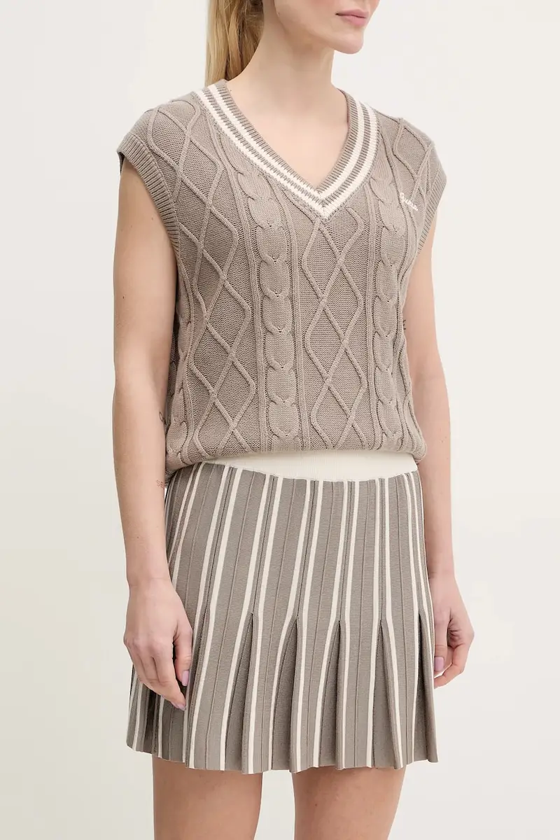 gonna colore marrone V5GD00 Z3D60 Beige