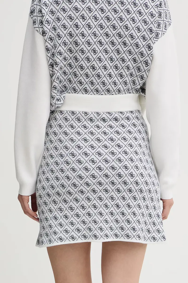 gonna con aggiunta di lana AUBREY colore beige W5BD81 Z3JD2 Bianco miniatura 3