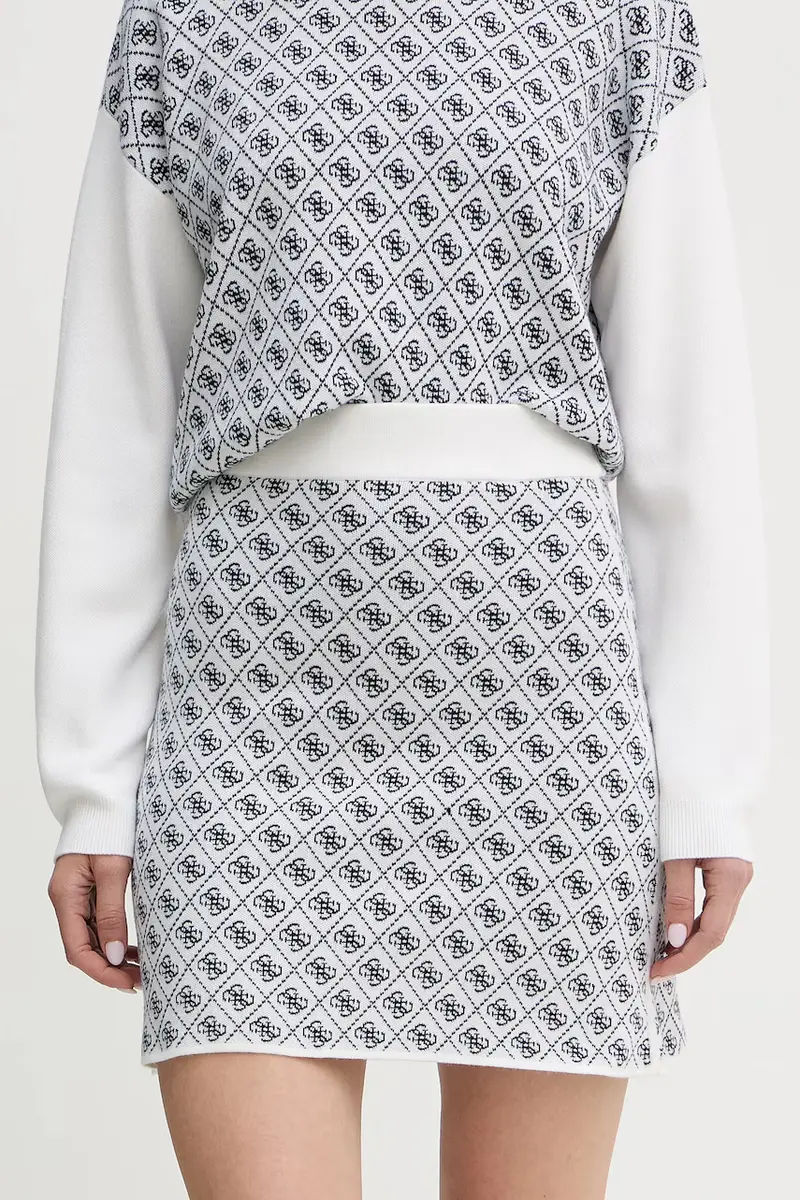 gonna con aggiunta di lana AUBREY colore beige W5BD81 Z3JD2 Bianco