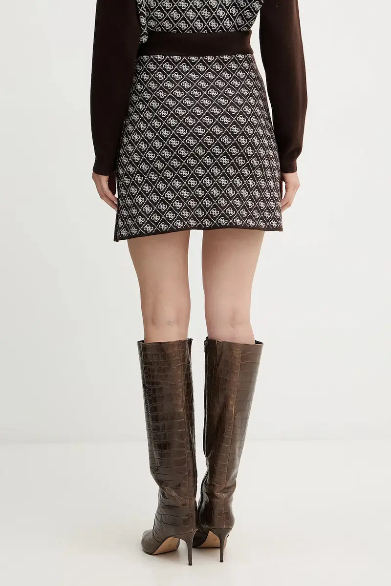 gonna con aggiunta di lana AUBREY colore marrone W5BD81 Z3JD2 miniatura 3