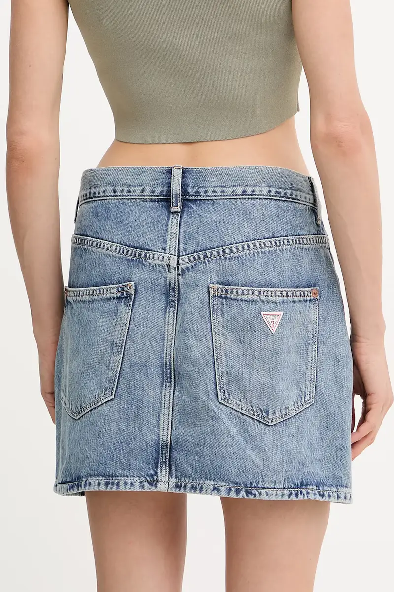 gonna di jeans GAIA colore blu navy W5YD1C D5QKB miniatura 3