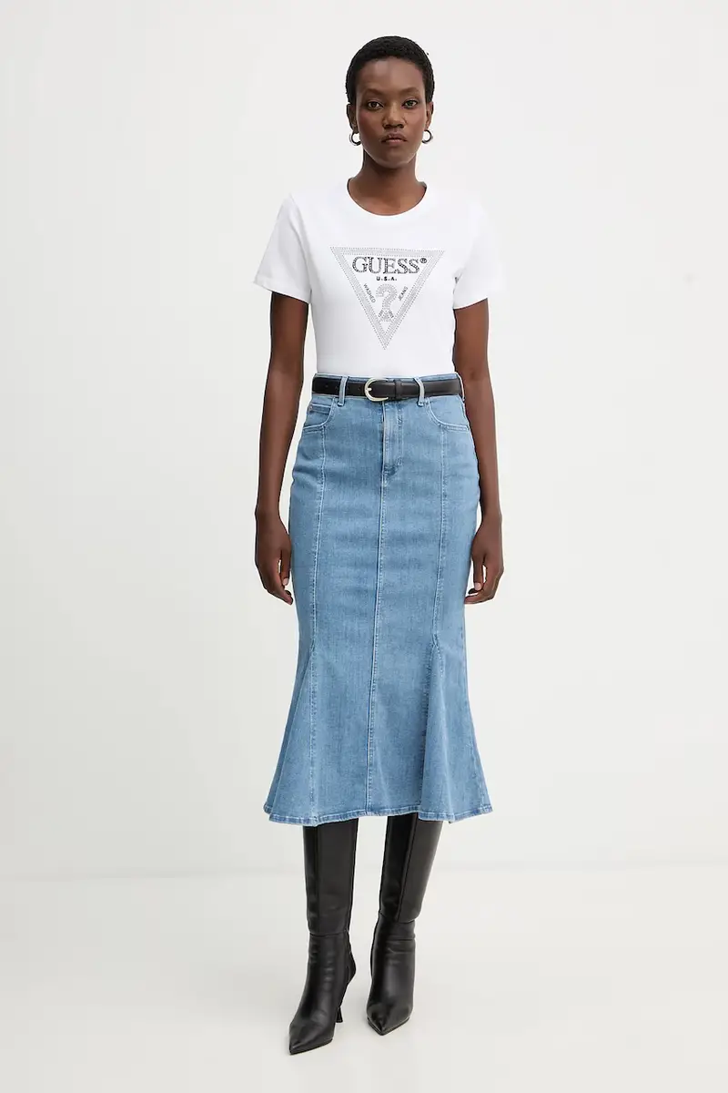 gonna di jeans LIA colore blu navy W5YD0E D4LU0 miniatura 2