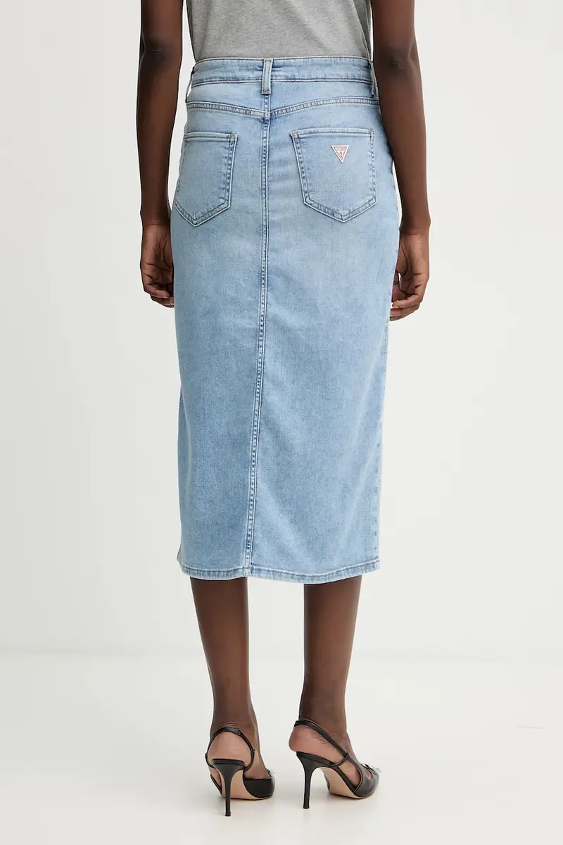 gonna di jeans MILA colore blu navy W5YD1L D5QQ0 miniatura 3