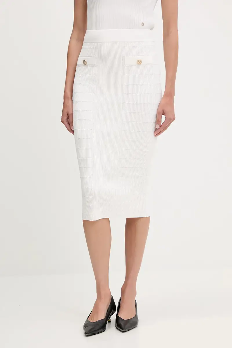 gonna EVANGELINE colore bianco W5YD66 Z0130