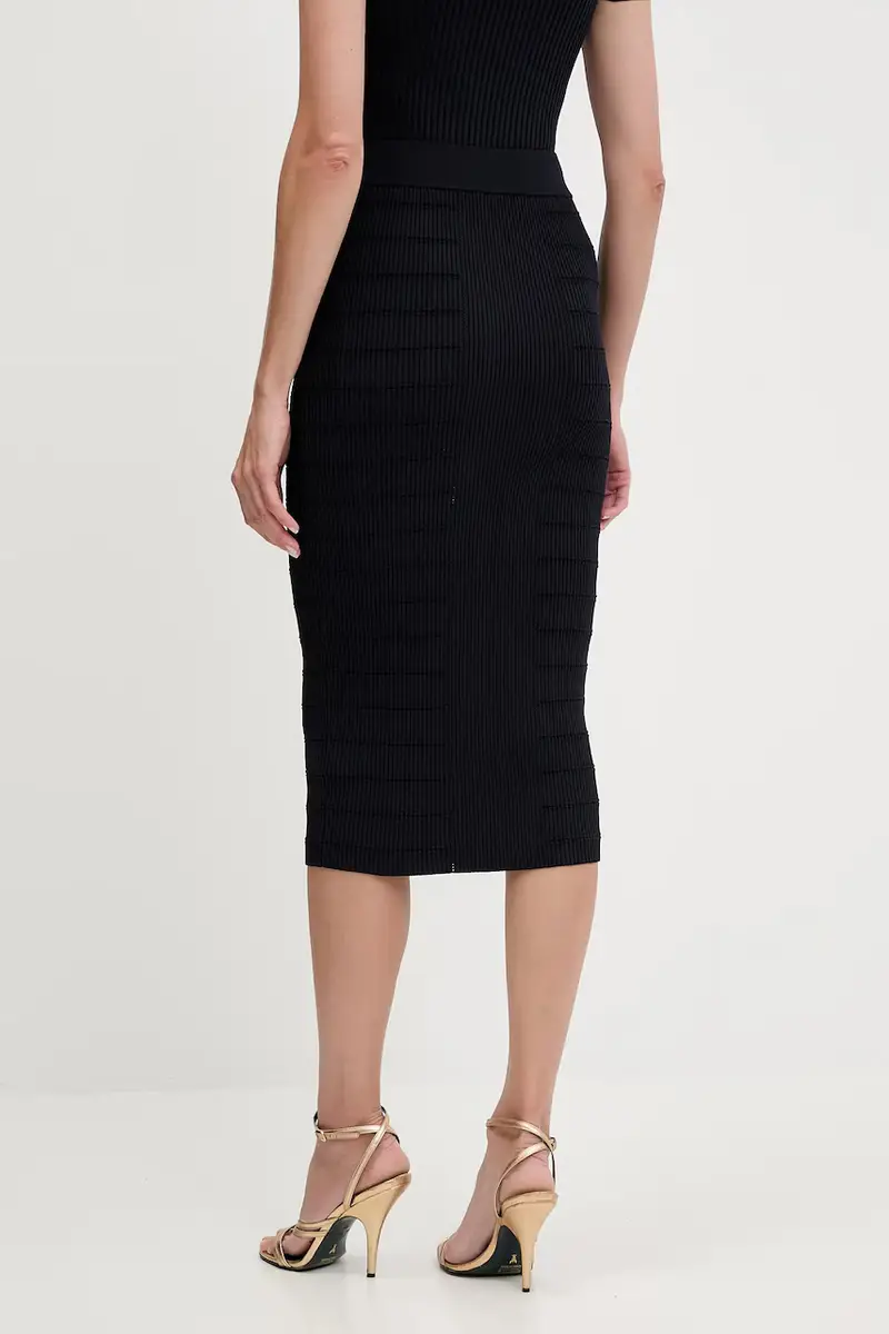 gonna EVANGELINE colore blu navy W5YD66 Z0130 miniatura 3