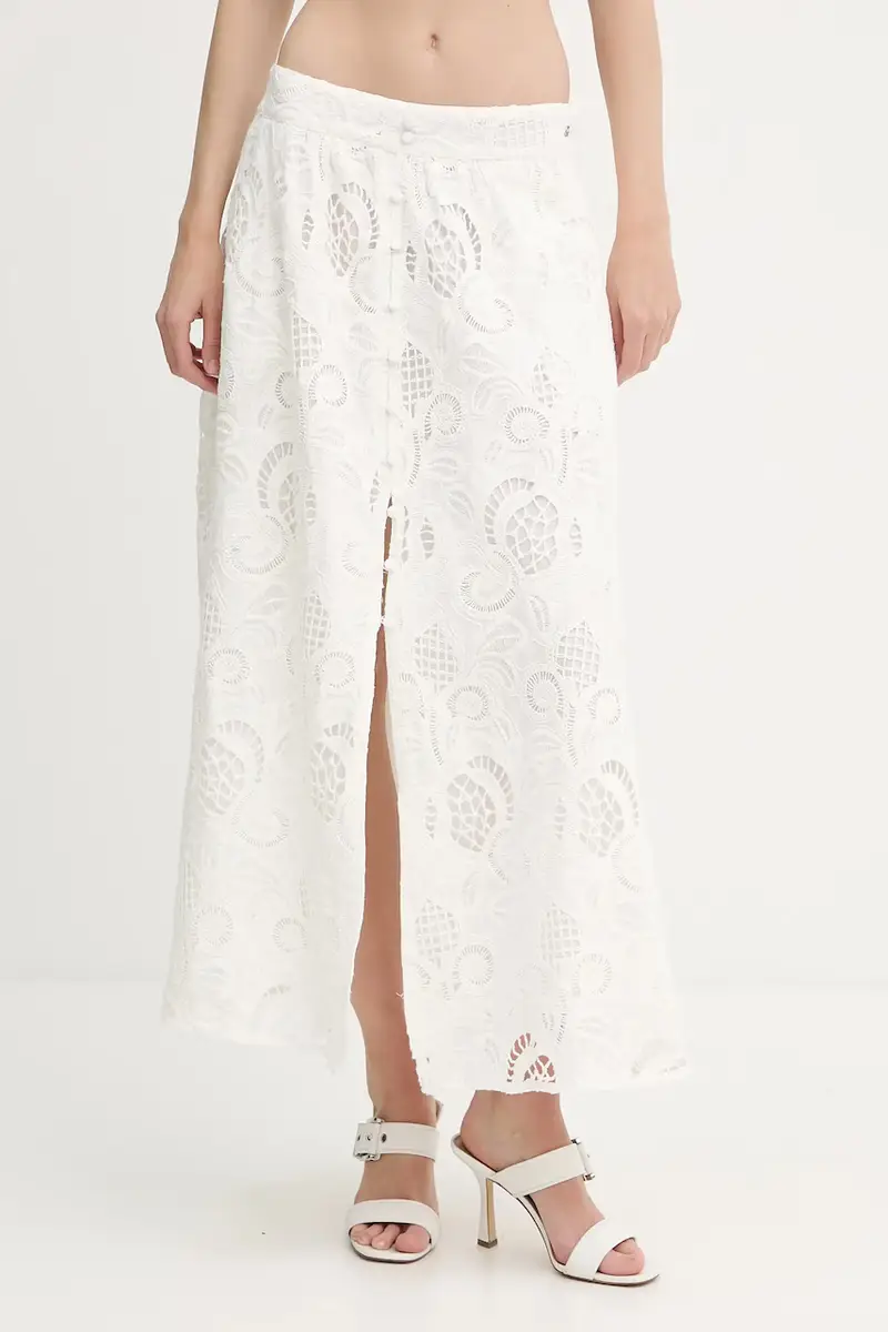 gonna in cotone DOMITILLE colore beige W5GD63 WH521