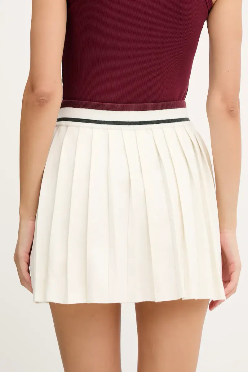 gonna in lana SABINA colore beige V5BD02 Z1152 miniatura 3