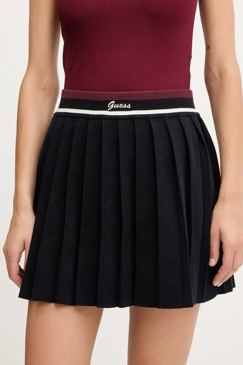 gonna in lana SABINA colore blu navy V5BD02 Z1152