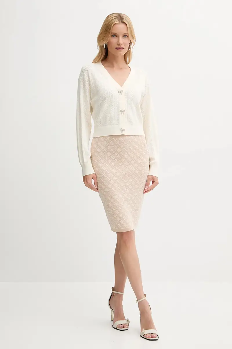 gonna LISE colore nero W4BD53 Z37K0 Beige miniatura 2