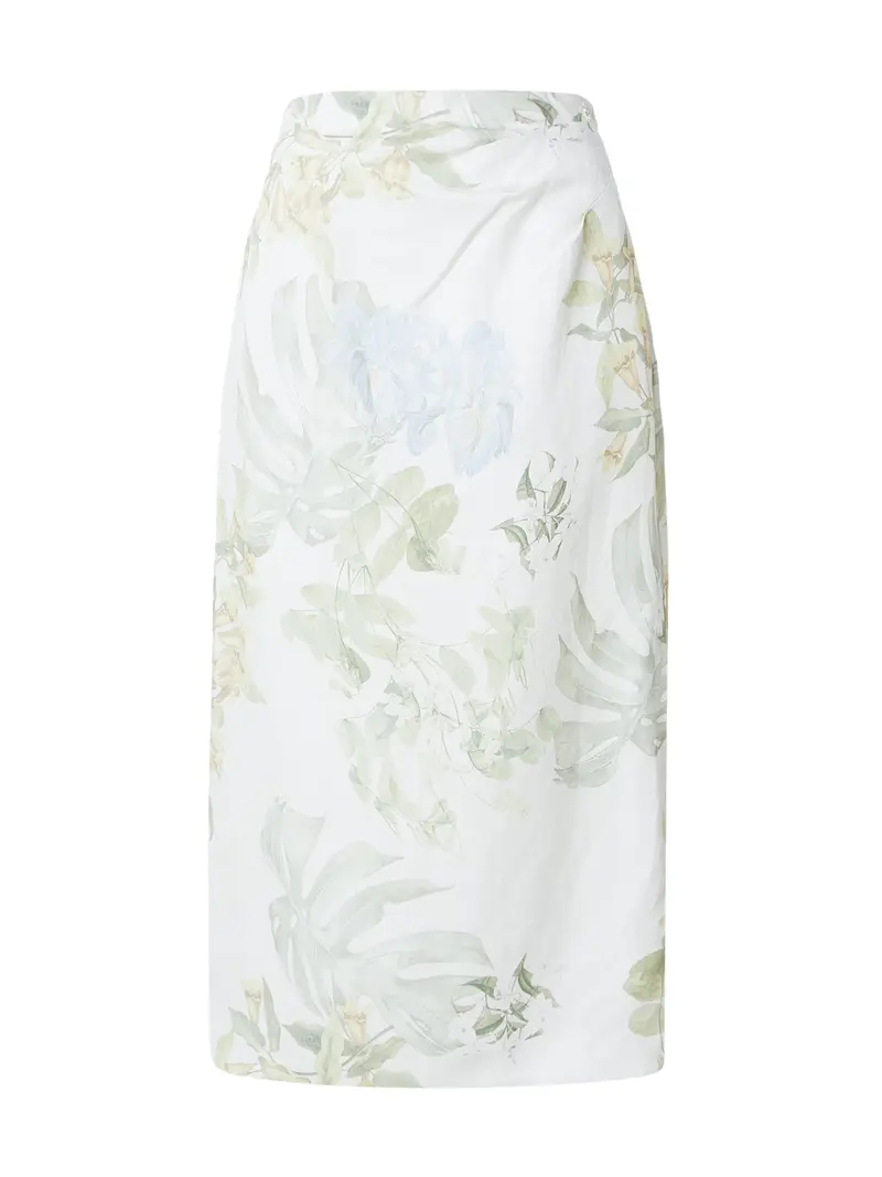 Gonna MIRIAM opale / oliva / verde pastello / bianco