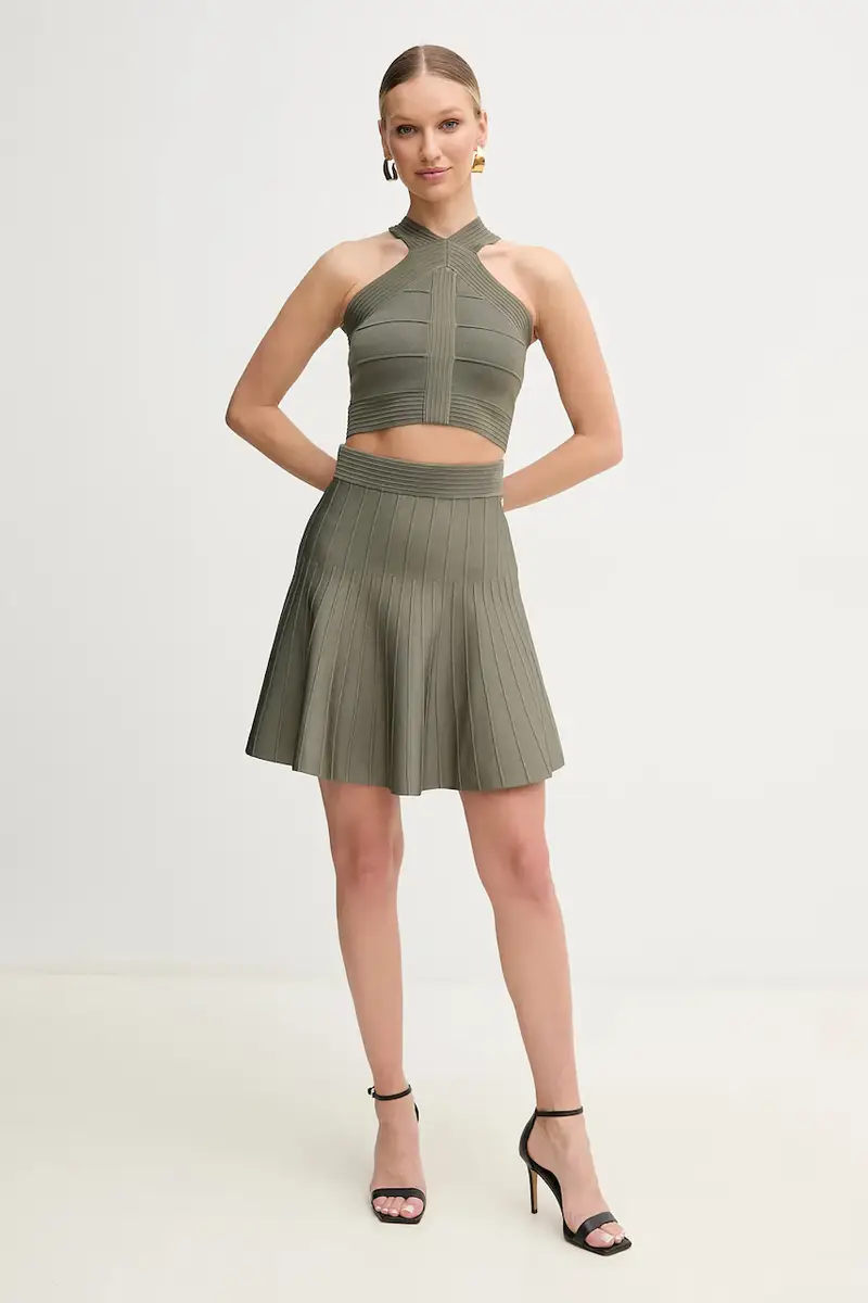 gonna OTTOMAN colore verde W5GD0U Z2XY0 miniatura 2