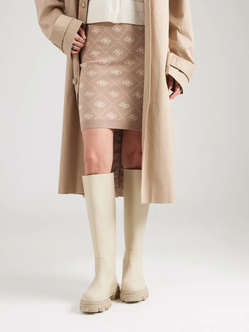 Gonna SARAH cappuccino / bianco miniatura 2