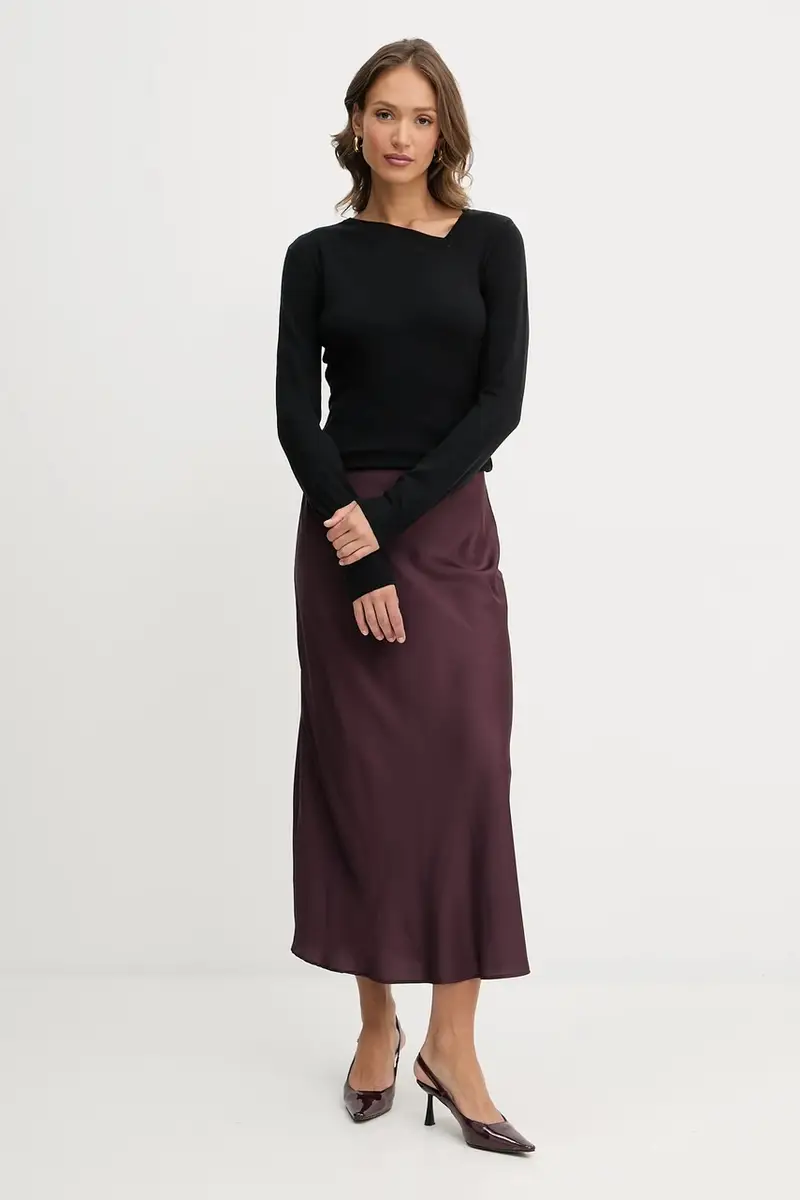 gonna SIBILLA colore granata W5YD55 WF1T2 miniatura 2