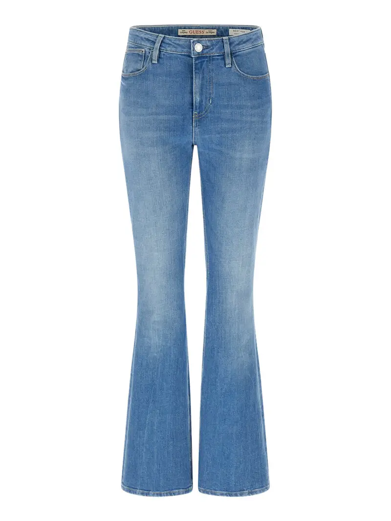 jeans a zampa sexy flare guess da donna - denim
