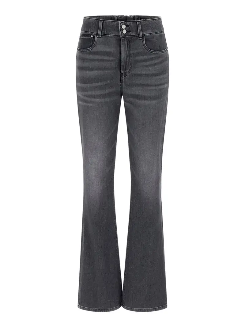 jeans a zampa sexy flare guess da donna - grigio