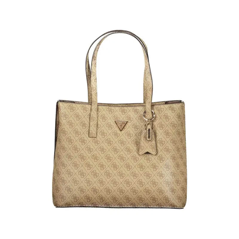 Borsa a Spalla Donna beige Stampa