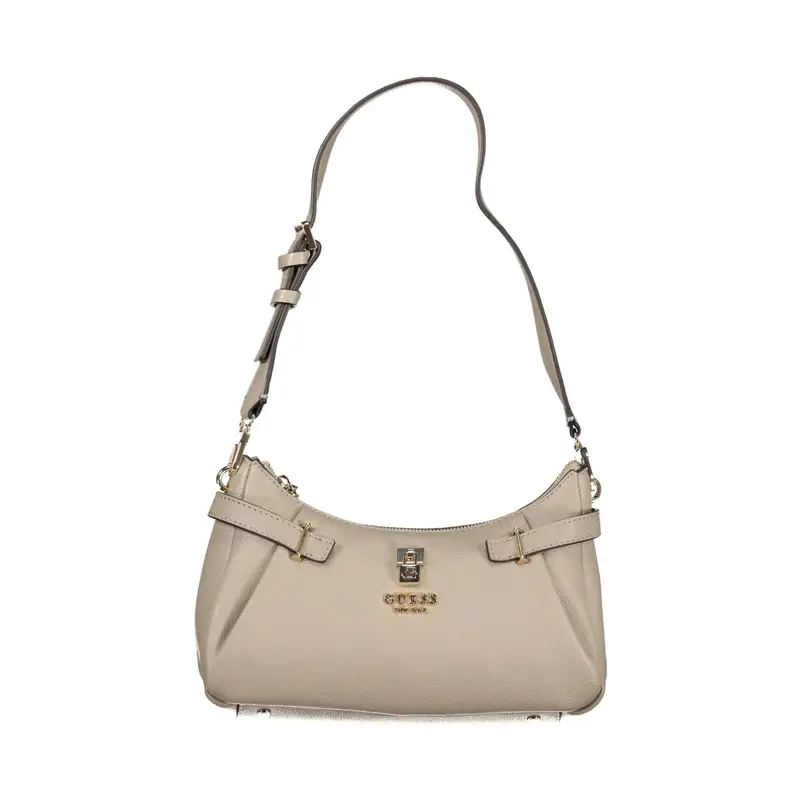 Borsa a Spalla Donna Grigia Logo Grigio