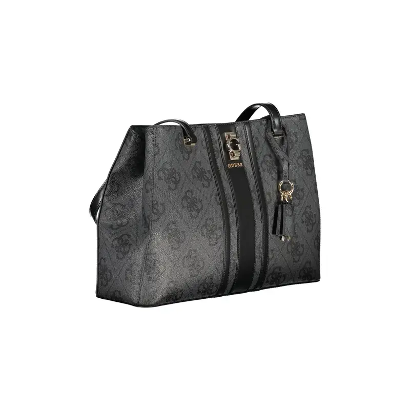 Guess Jeans Borsa a spalla Donna Nero 4073133 miniatura 3