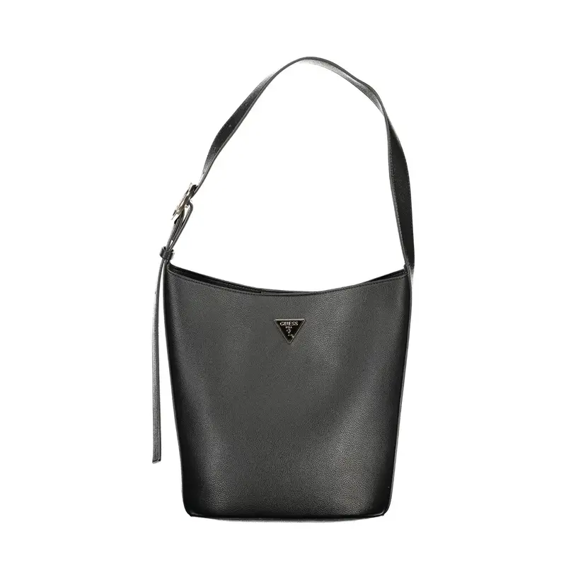 Borsa a Spalla Donna Nera Logo Nero