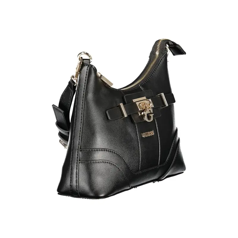 Guess Jeans Borsa a spalla Donna Nero 4073145 miniatura 3