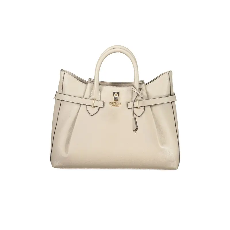 Borsa a Tracolla Donna beige Stampa Logo