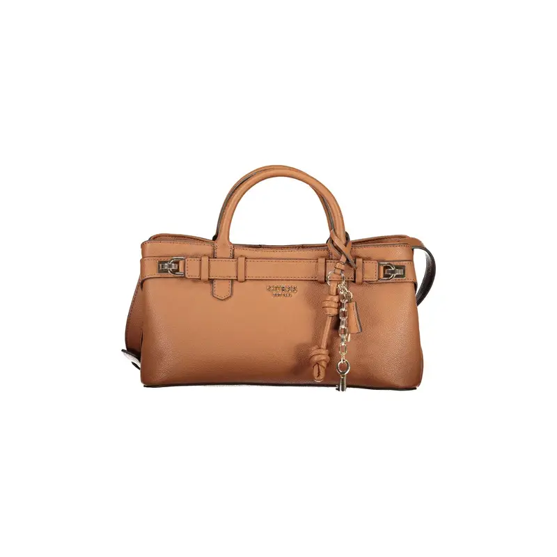 Borsa a Tracolla Donna Marroni Logo Marrone