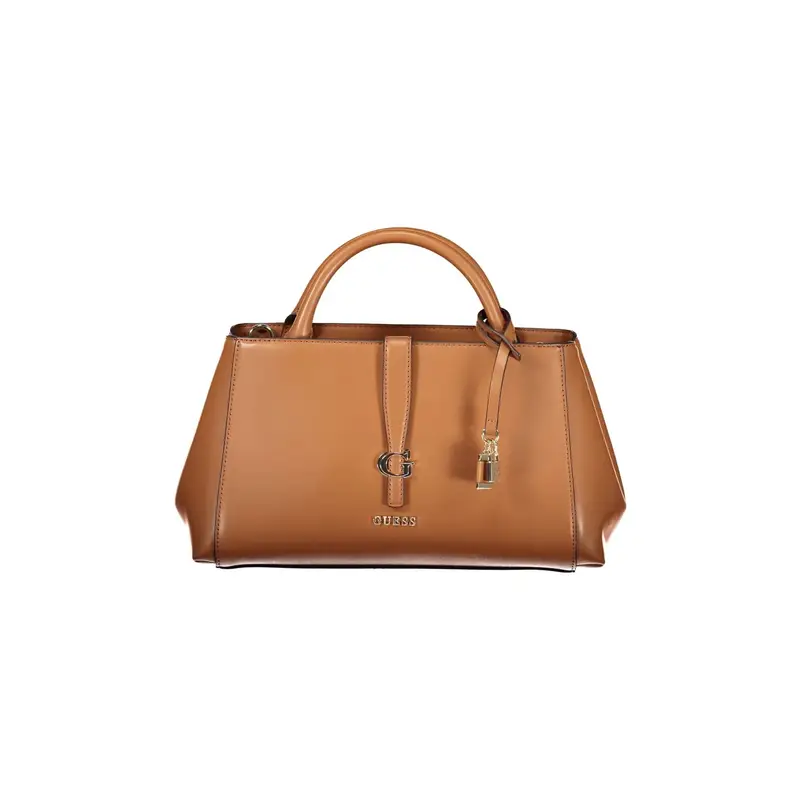 Borsa a Tracolla Donna Marroni Logo Marrone