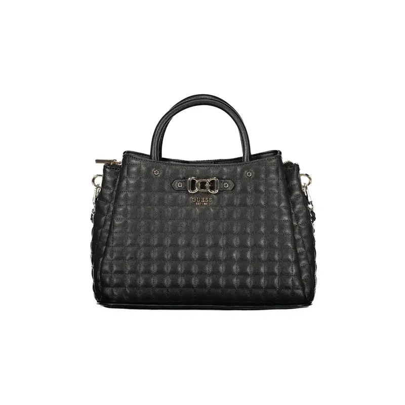 Borsa a Tracolla Donna Nera Logo Nero