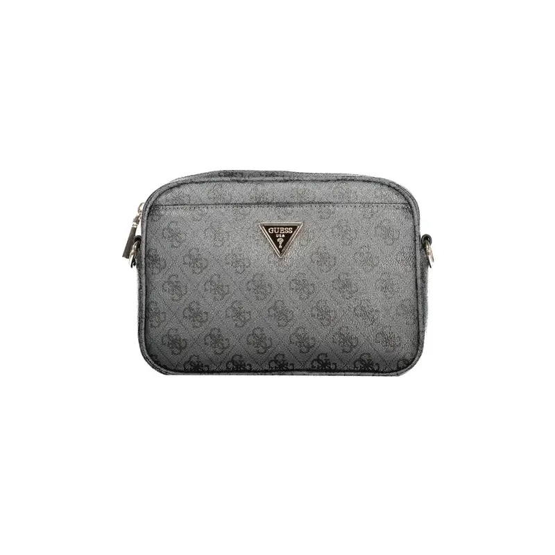 Borsa a Tracolla Donna Nera Logo Nero