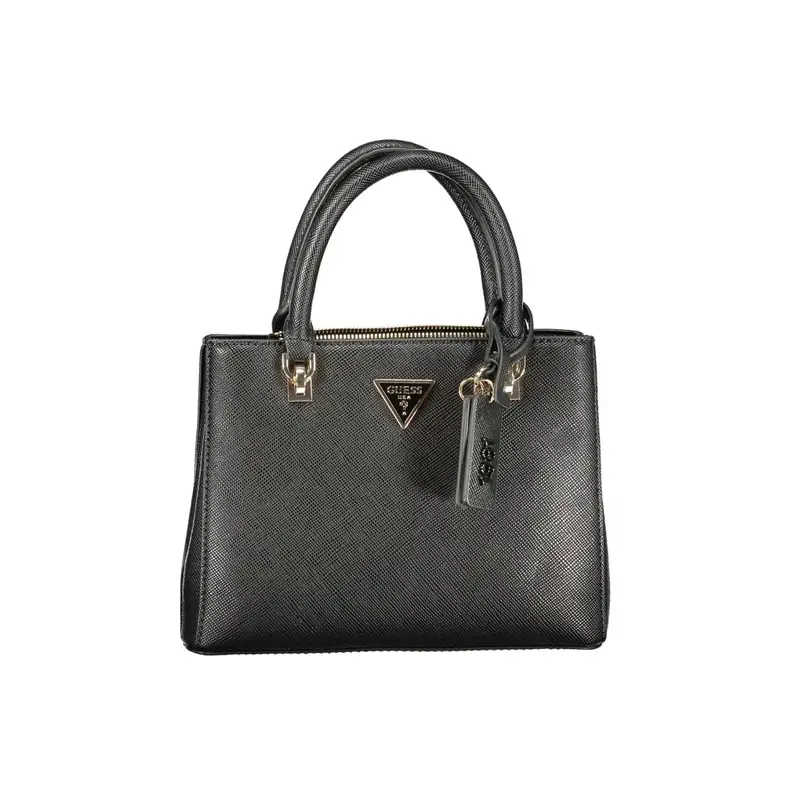 Borsa a Tracolla Donna Nera Logo Nero